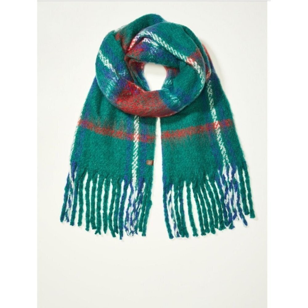 Lucky brand green plaid blanket scarf - Picture 1 of 6